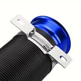 Prelungire universala aer din filtru pana in admisie cu diametru de 75mm cu intindere pana la 1m, furtun negru cu capete albastru - Img 5