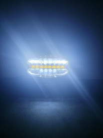 Proiector faza lunga LED si pozitie portocalie cu led, 242x138 mm - Img 4