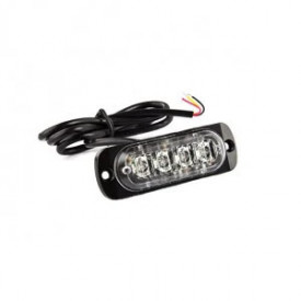 Proiector stroboscopic 4 LED-uri, in grila, subtire, galben