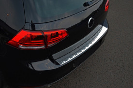 Protectie inox bara spate compatibil VW GOLF 7 VII hatchback 2013-2020 - Img 2