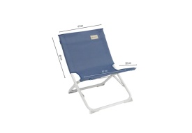 Scaun pliabil pentru camping, plaja, pescuit sau gradina, Outwell Furniture Sauntons Ocean Blue, culoare albastru, 120 kg - Img 2