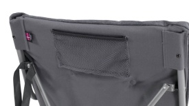 Scaun pliabil pentru camping, plaja, pescuit sau gradina, Outwell Furniture Alder Lake, culoare gri, 120 kg - Img 4