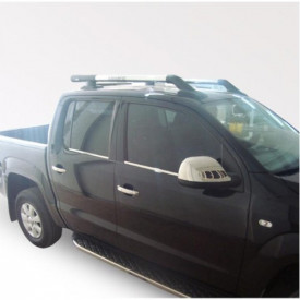 Set 2 Capace cromate de oglinda compatibil VW AMAROK 2010->, plastic ABS, finisaj lucios - Img 2