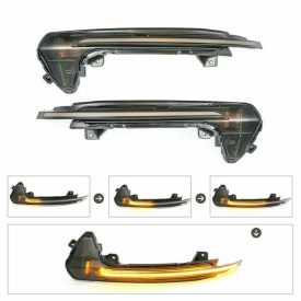 Set 2 Lampi LED Semnalizare Dinamice compatibil cu Audi A6 C7 2011-2018, Fumurii - Img 8