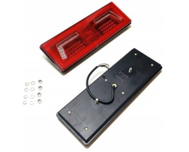 Set 2 lampi stop spate stanga si dreapta LED, pozitie neon, 12-24V, 6 functii, E-mark E9 - Img 1
