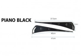 Set 2 Ornamente aripa negru lucios, lungime 41 cm, Sport V Design - Img 4