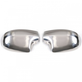 Set 2 ornamente din inox pentru capace de oglinda compatibil Renault Megane III 2008-2015, Fluence 2009-2016, Laguna 2008-2016