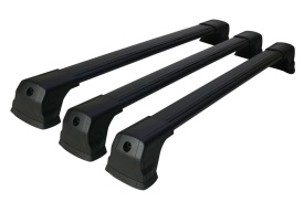 Set 3 bare portbagaj transversale, negru, compatibil MERCEDES Vito, V-Class 2014->, cu prindere in puncte fixe