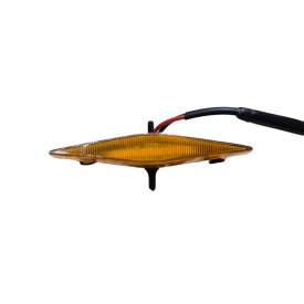 Set 4 bucati lumini de zi LED DRL F3 pentru grila frontala SUV camioneta 12V-24V, portocalii - Img 2