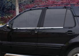 Set 4 ornamente inox chedere geam MERCEDES ML W164 2006-2011 - Img 3