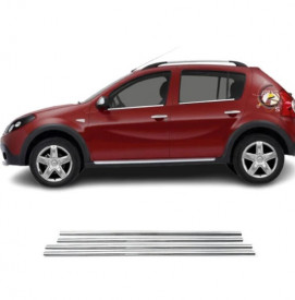 Set 4 ornamente inox chedere geamuri DACIA SANDERO 2008-2012 - Img 2