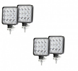 Set 4 Proiector 16 leduri, 48 W 3200lm, 12V-24V pentru ATV, Jeep , Motor, Barca, camioane - Img 1