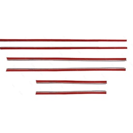 Set 6 ornamente inox chedere geam compatibil cu Mitsubishi ASX 2010-> - Img 2