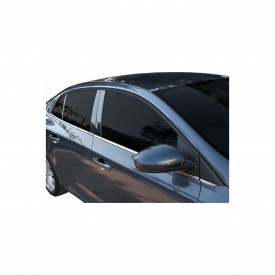 Set 6 ornamente inox chedere geamuri RENAULT MEGANE IV sedan 2016-> - Img 2
