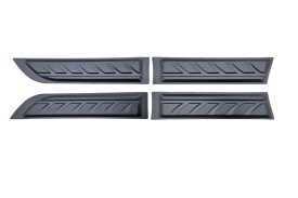 Set 6 Protectii laterale pentru usi compatibile Toyota Hilux 2015-2020, plastic ABS, calitate Premium