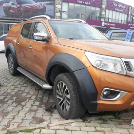 Set 8 protectii aripa overfender compatibil cu Nissan Navara 2015->, cu rezervor Adblue, calitate premium - Img 4