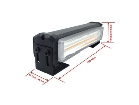 Set bara stroboscop LED de avertizare urgenta 12V-24V 36W, lumina galbena - Img 4