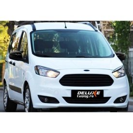 Set capace oglinda tip Batman compatibil Ford Tourneo Courier 2018-2021, negru lucios