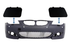 Set Capace Spalatoare Faruri Bara Fata compatibil cu BMW Seria 5 E60 2003-2010 M5 Look