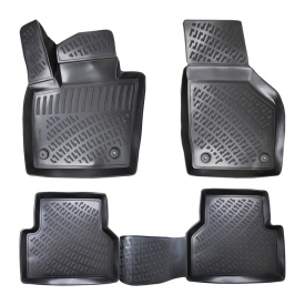Set covorase auto cauciuc Audi Q3 II 2011-2018 forma tavita