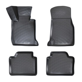 Set covorase auto cauciuc BMW Seria 3 E90 2005-2012, E91 2005-2012, E92 2005-2012 forma tavita - Img 1