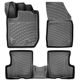Set covorase auto cauciuc Dacia Duster III 2024->, forma tavita - Img 1