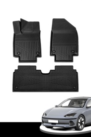 Set covorase auto cauciuc Hyundai Ioniq 6 2021->, forma tavita 3D - Img 4