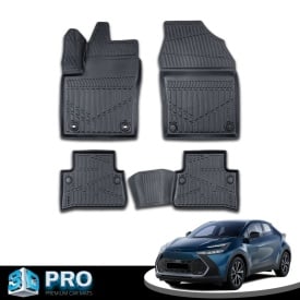 Set covorase auto cauciuc Toyota C-HR 2023->, forma tavita 3D - Img 4