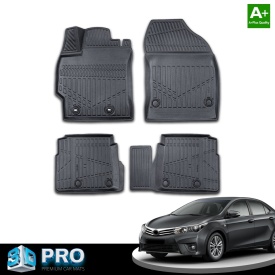 Set covorase auto cauciuc TOYOTA Corolla E140 2013-2018, forma tavita 3D - Img 2