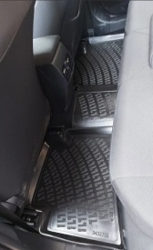 Set covorase auto cauciuc Toyota Corolla XII 2019-> forma tavita - Img 3
