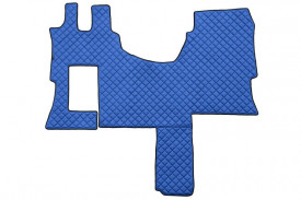 Set covorase camion, piele ecologica albastra compatibile cu Mercedes Actros MP4/MP5 Cabina Solo star