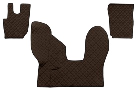 Set covorase camion, piele ecologica compatibil cu Daf CF 2013-> Maro AUTOMAT