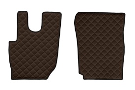 Set covorase camion, piele ecologica compatibil cu Daf CF 2013-> Maro Manual - Img 3