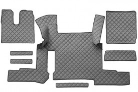 Set covorase camion, piele ecologica compatibil cu Man TGX 2020-> Gri, automat - Img 1