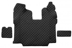 Set covorase camion, piele ecologica compatibil cu SCANIA R 2010-2016 Negru, AUTOMAT, scaune normale - Img 2