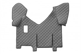 Set covorase camion, piele ecologica compatibile cu IVECO STRALIS 2012->, HI-WAY MANUAL, cu frigider, Gri - Img 3