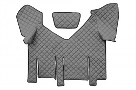 Set covorase camion, piele ecologica compatibile cu IVECO STRALIS XP 2013-> Gri, cu frigider - Img 3