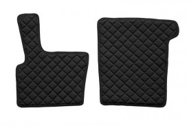 Set covorase camion, piele ecologica DAF XF 95 1997-2005 Negru, MANUALA - Img 2