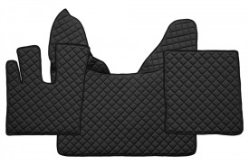 Set covorase camion, piele ecologica DAF XF106 2012-> euro 6 Negru AUTOMATA