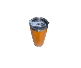 Set Cuplu Termos din otel inoxidabil Portocaliu si Verde, 600 ml cu perete dublu - Img 3