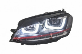 Set faruri compatibile cu VW Golf 7 VII 2012-2017 3D LED R20 GTI Design Semnal Dinamic - Img 6