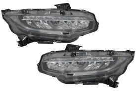 Set Faruri Full LED compatibil cu HONDA Civic Mk10 2016-> Sedan & Hatchback Semnalizare Dinamica - Img 7