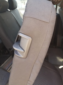 Set huse auto pentru scaune compatibile cu OPEL VIVARO 2001-2014 8+1 locuri, material jacquard negru cu gri - Img 3