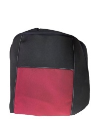 Set huse auto pentru scaune compatibile FORD MONDEO IV 2007-2014, material textil negru cu rosu, Lichidare de stoc