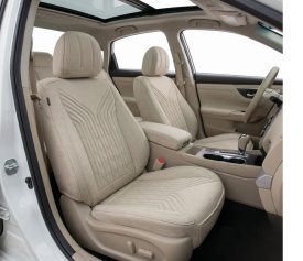 Set huse scaune auto compatibil BMW seria 3 E90 2005-2012, fata-spate, material textil bej - Img 6