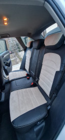 Set huse scaune auto, dedicate Audi A6 C7 2011-2018, piele ecologica cu textil, negru cu negru, Lichidare stoc! - Img 7