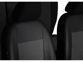 Set huse scaune auto, dedicate Opel Zafira B 2005-2011, piele ecologica cu alcantara, negru cu gri - Img 6