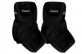 Set huse scaune camion compatibile DAF XF euro 6 2012-> , material textil negru cu negru