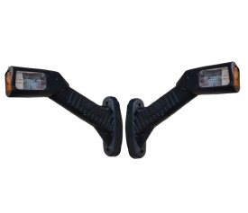Set lampa LED laterala gabarit pentru camion, remorca, rulota, 12-24V, alb galben rosu, 2 buc - Img 2