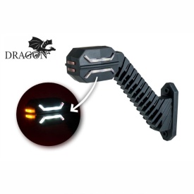 Set lampi gabarit cu brat oblic 45°, 200mm, LED, 3 functii, stanga-dreapta, Dragon Light, Horpol - Img 10